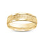 Aniketos Scratched Finish 14k Solid Gold Wedding Ring for Men