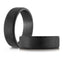 The Ronin black tantalum men's wedding band with brushed finish and flat profile design 7mm width