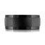 The Driftline black tantalum men's wedding band with brushed center and polished edges 9mm width