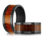 Close-up of The Irontide showing wood grain variation and black tantalum frame 9mm