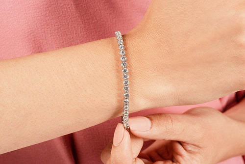 Anastasia Tennis Bracelet with Round Lab Grown Diamonds