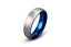 Tungsten ring brushed domed 6mm