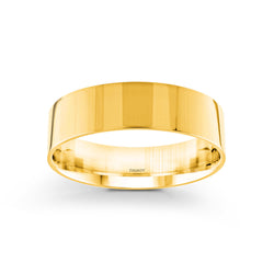 Cepheus - 6mm Flat Wedding Ring 14k Gold