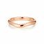 Minimalist curved rose gold stacking ring