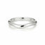 Curved white gold wedding band