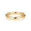 Plain curved gold wedding ring