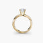 Cushion Cut Diamond Ring Twisted Pave Band -The Solstice