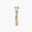 Cushion Cut Diamond Ring Twisted Pave Band -The Solstice
