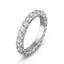 Diamond wedding band micro pave setting