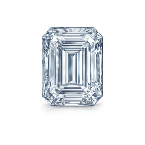 Emerald cut diamond