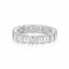 Emerald cut lab grown diamond eternity ring in white gold