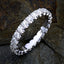 Infinite Radiance - U-Pave Diamond Eternity Ring in 18K White Gold