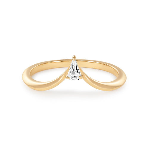 Lab-Grown Diamond Chevron Wedding Band | The Viremont