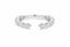 Lab grown diamond open ring with round and marquise diamonds white gold