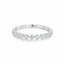 Lab-grown diamond anniversary white band in gold