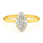 Marquise lab diamond solitaire engagement ring yellow gold