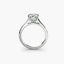 Solitaire platinum ring with a center diamond 