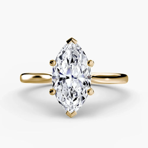 The Thalyn - Classic Marquise Diamond Solitaire Ring