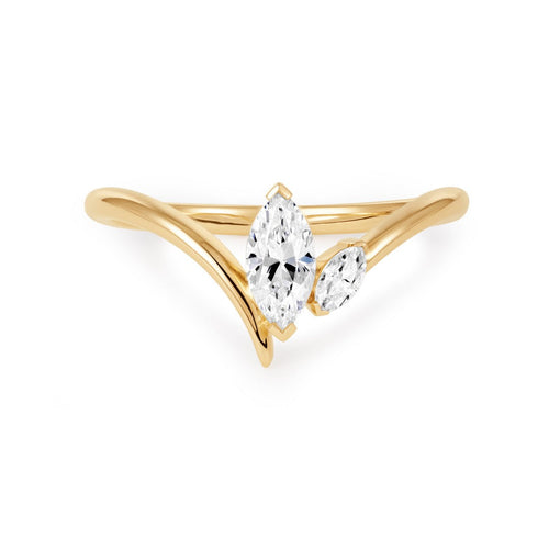 Marquise Lab Diamond Engagement Ring | The Elarique
