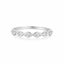 white gold marquise lab diamond band