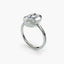 Oval bezel diamond ring solitaire white gold setting