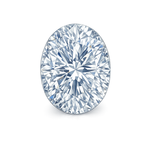 Oval-shaped diamond 