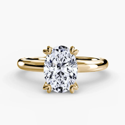 The Alaria - Oval Diamond Double Prong Solitaire Engagement Ring