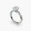 Oval diamond ring on a white background