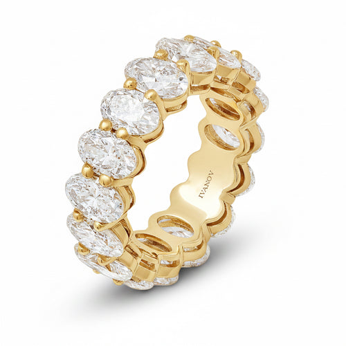 Aegean Elegance Oval Diamond Eternity Ring