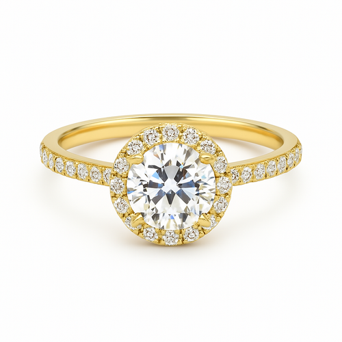 Celestial Harmony 1.50 Carat Lab-Grown Round Diamond Engagement Ring
