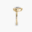 Pear bezel diamond ring solitaire gold setting