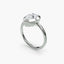 Pear bezel diamond ring solitaire white gold setting