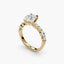 The Verity - Pear Shaped Diamond Engagement Ring with Marquise & Round Side Stones