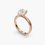 The Zevara pear diamond engagement ring displaying teardrop shape and enhanced prong security