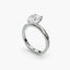 The Zevara pear diamond engagement ring displaying teardrop shape and enhanced prong security