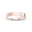 14k rose gold wedding band polished finish flat style 2mm width Ivanov