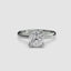 360-degree rotation view the Seris cushion cut diamond double prong solitaire engagement ring in white gold