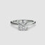 360-rotation-view-the Solvane round brilliant cut diamond classic solitaire engagement ring in white gold