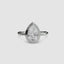 Pear bezel diamond ring solitaire white gold setting