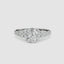 The Celestial Cluster Oval Ring with side diamonds