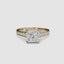 The Citadel – Princess Cut Engagement Ring with Graduated Pavé Band
