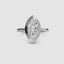 360-degree rotation view of The Novara marquise cut diamond bezel engagement ring in white gold showing all angles