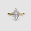 360-degree rotation view the Caelora marquise cut diamond double prong solitaire engagement ring in yellow gold