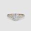 The Celestial Cluster Oval Ring with side diamonds