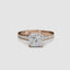 The Citadel – Princess Cut Engagement Ring with Graduated Pavé Band