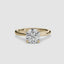 360-rotation-view-the Solvane round brilliant cut diamond classic solitaire engagement ring in yellow gold