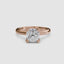360-degree rotation view the Seris cushion cut diamond double prong solitaire engagement ring in rose gold