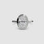 Oval bezel diamond ring solitaire white gold setting