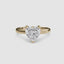 The Kaelis heart shaped diamond solitaire engagement ring in yellow gold