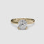 360-degree rotation view the Seris cushion cut diamond double prong solitaire engagement ring in yellow gold